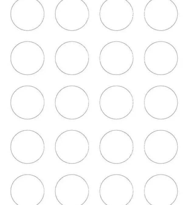 20-Up Blank Round Labels (Avery 8293)