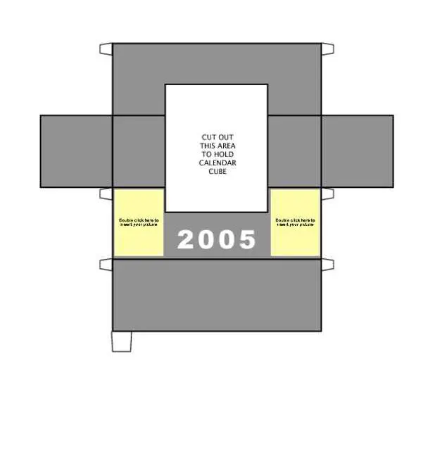 2005 Calendar Cube and Holder Overview