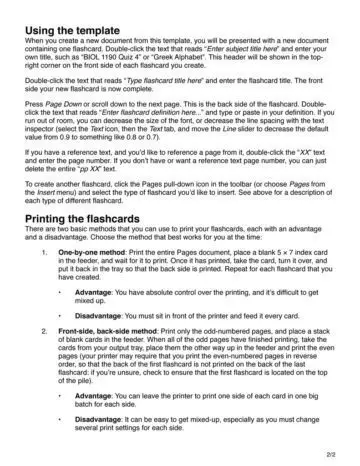 5x7 Flashcards Instructions 2