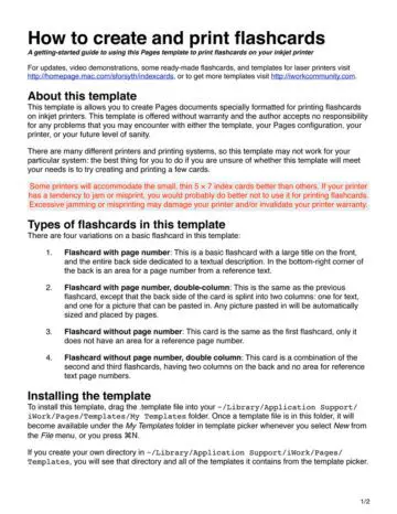 5x7 Flashcards Instructions