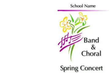 Bifold Performing Arts Program Cover