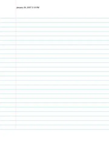 Blank College-Lined Note Paper Template for Pages