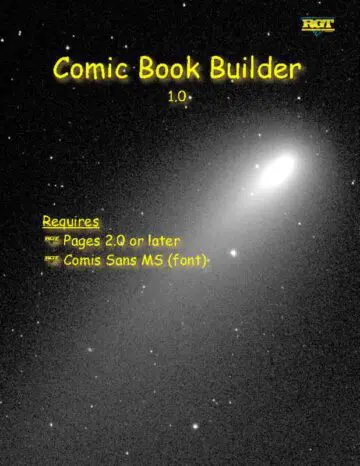 Dark Comic Book with Captions Preview