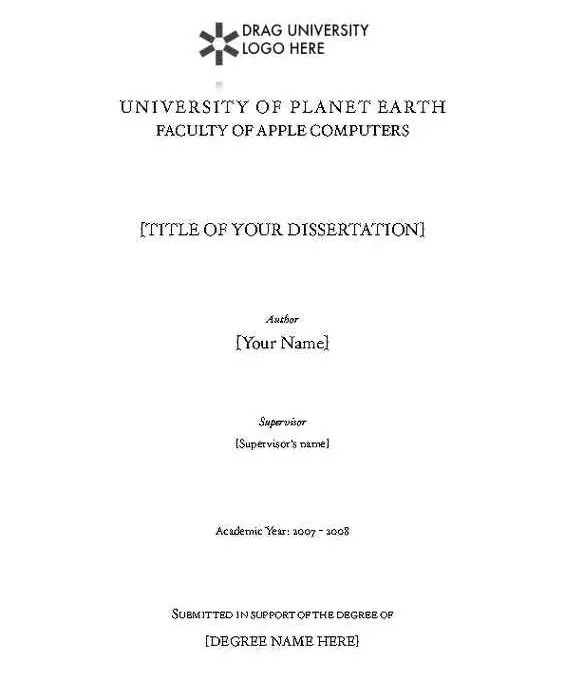 Dissertation Cover Page