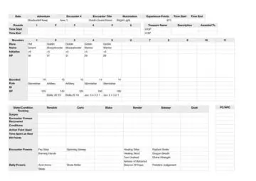 Dungeons and Dragons Adventure Log 1