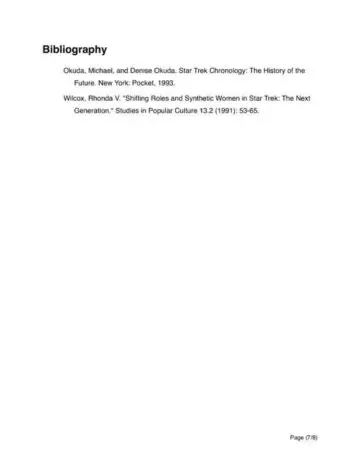 Formal Research Report Bibliography