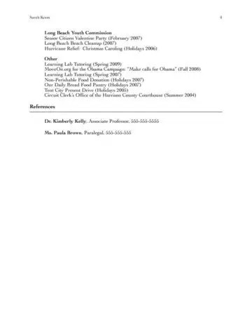 In-Depth Academic Resume Page Four