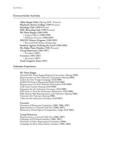 In-Depth Academic Resume Page Three