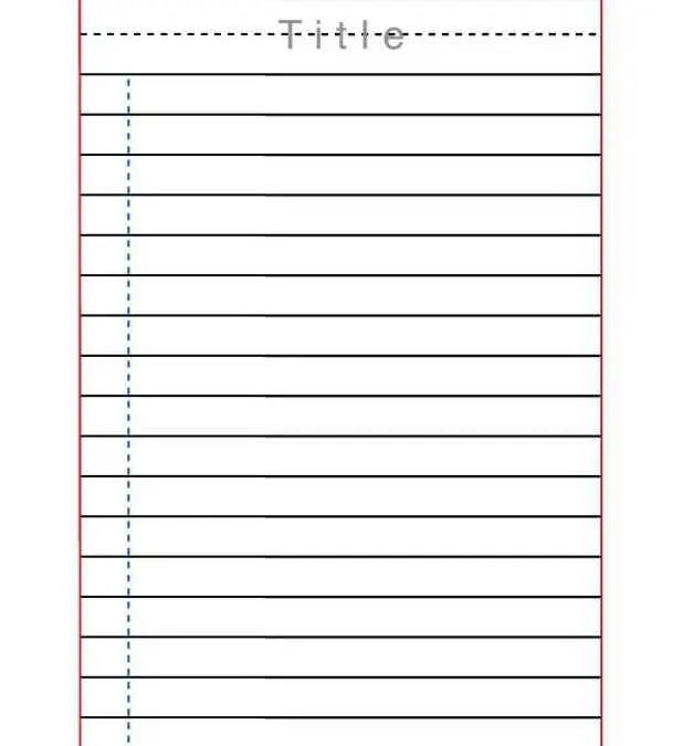 Lined Guide for Neat Writing