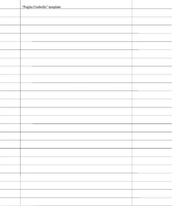 Lined Notebook Paper in Black and White