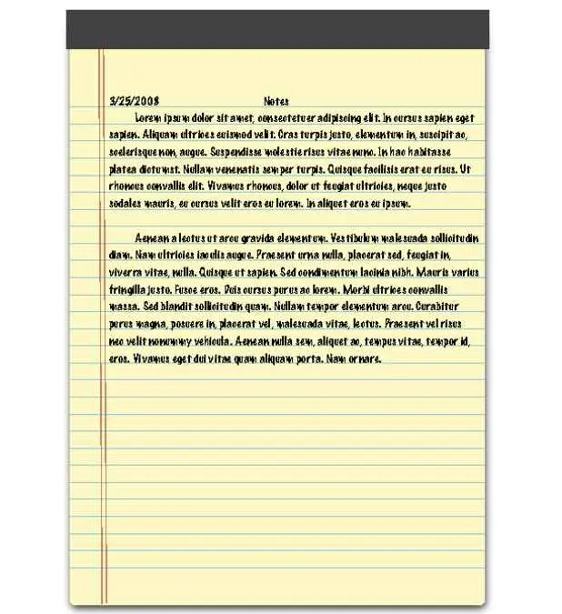 Notepad Background Notes