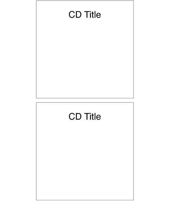 Simple CD Cover with Title