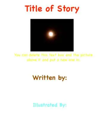 Storybook with Cover Pages and Copyright Cover Seven