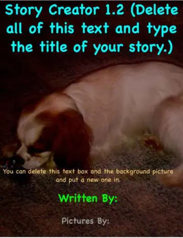 Storybook with Cover Pages and Copyright Cover Two