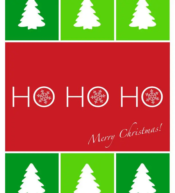 Trees and Snowflakes Holiday Card