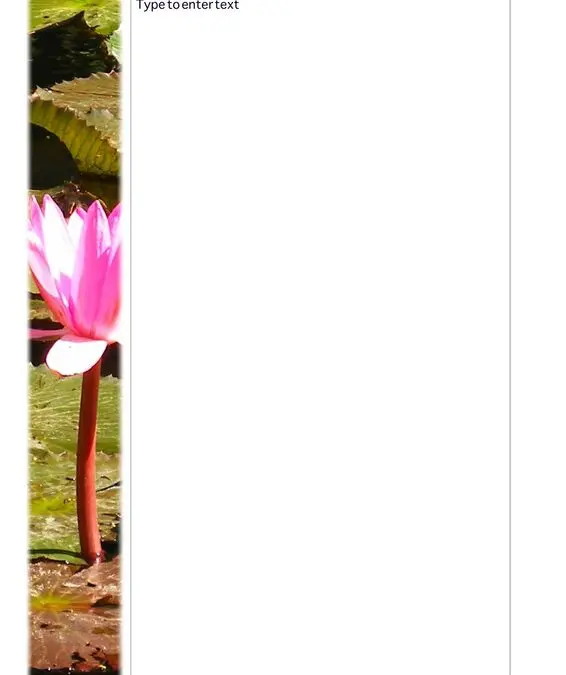 Water Lily Blank Stationery