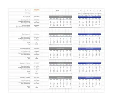 Yearly Calendar Generator Finished