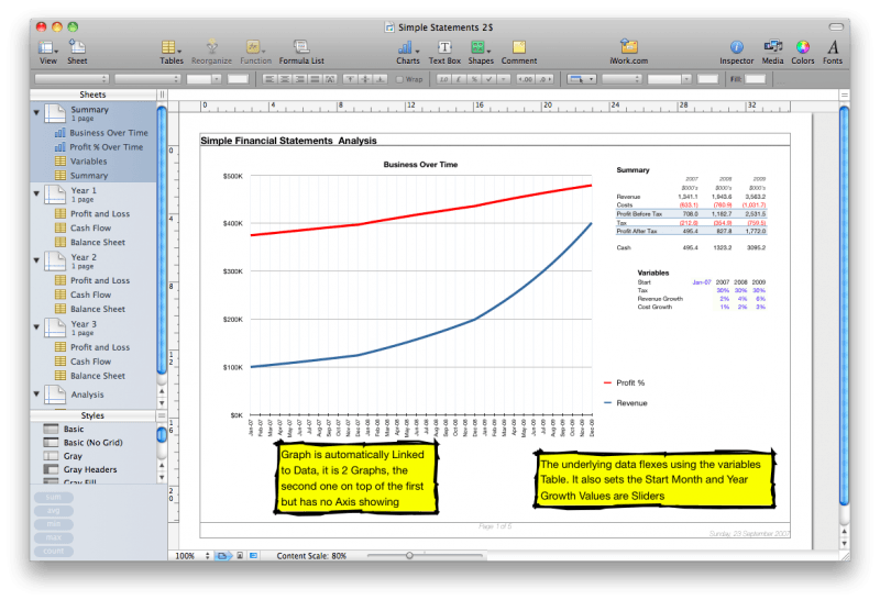 Yearly Financial Statements with Overview