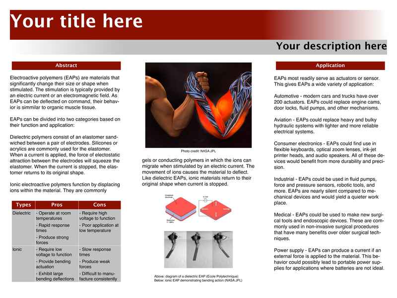 30 x 40 3-Column Poster