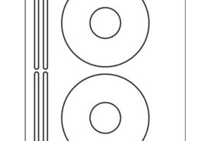 Blank CD/DVD Label (Label 5931 Template)