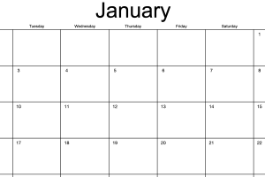 Standard Landscape 2023 Monthly Calendar Monday Start Black