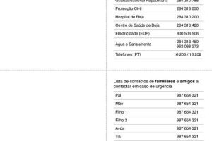 Urgent Telephone Contacts List (Spanish)