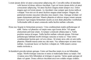 Blank Drama Template with French Margins