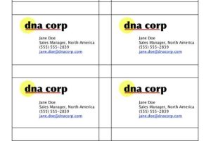 8-Up Business Cards with Logo (Label 8373 Template)