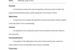 Formal Policy Change Memo