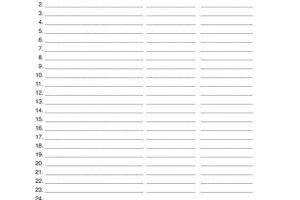 Portrait 30-Person Sign-Up Sheet