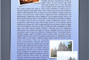 Blue Portrait Poster