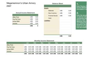 eBay Accounting Worksheet
