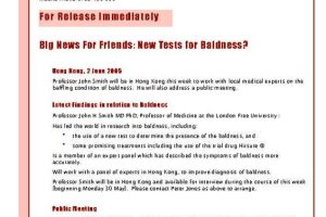 Immediate Press Release with Red Accents and Image