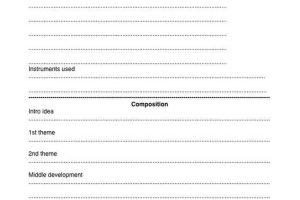 Musical Composition Worksheet