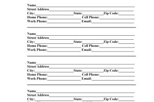 Alphabetized Address Book