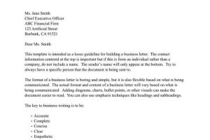 Business Letter with Text-Based Letterhead