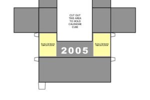 2005 Calendar Cube and Holder