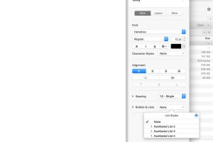 Alternative Numbered List Styles