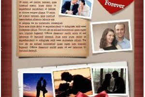 Wood and Hearts Poster