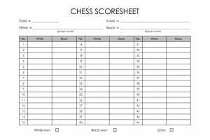 Chess Scorecard