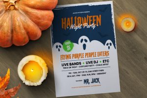 Ghost Halloween Event Flyer Template