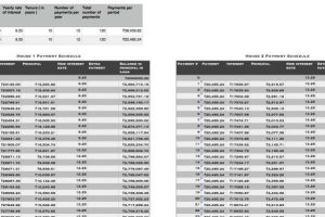 Mortgage Repayment Worksheet with Flexible Scenarios