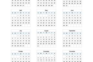 2008 Single-Page Calendar