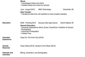 Simplified Single-Page Resume
