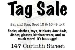 Tag Sale Postcard