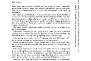 Classic Business Letter with Windowed Envelope Tab