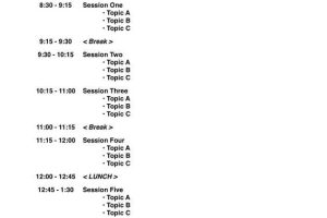 Time-Based Meeting Agenda