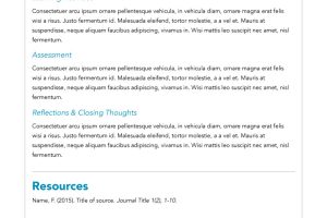 Modern Lesson Plan with Large Header