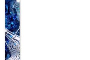2-Page Blue Christmas Stationery