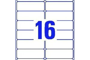 16-Up Labels on A4 (Label L7162 Template)